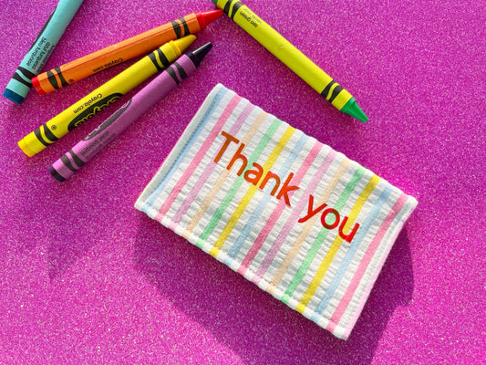 Thank you Cotton Gift Card Wallet